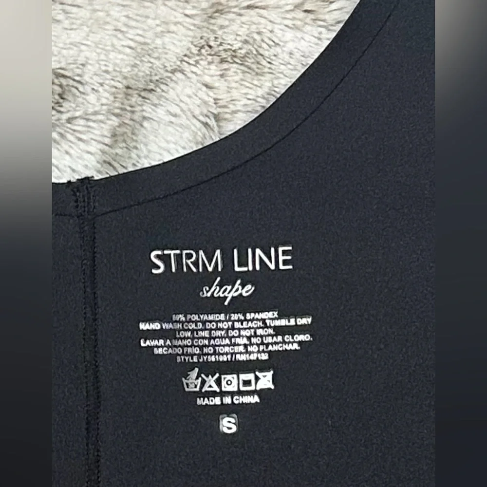 Strm Line Shape BodySuit Women Small  Black New Never Used Polyamide Spandex - Picture 11 of 11